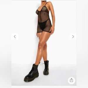 Fishnet romper,layer,
stretchy,cut out,kinks,dominatrix,grunge,goth, punk,wild